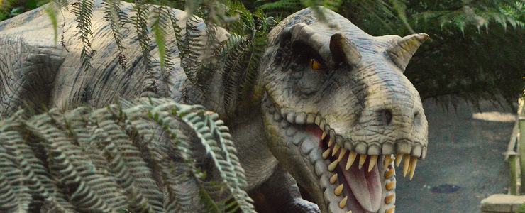 Dinosaur attraction at Combe Martin Wildlife Park