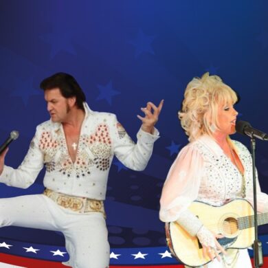 Elvis and Dolly Parton tribute night at the durrant house hotel bideford