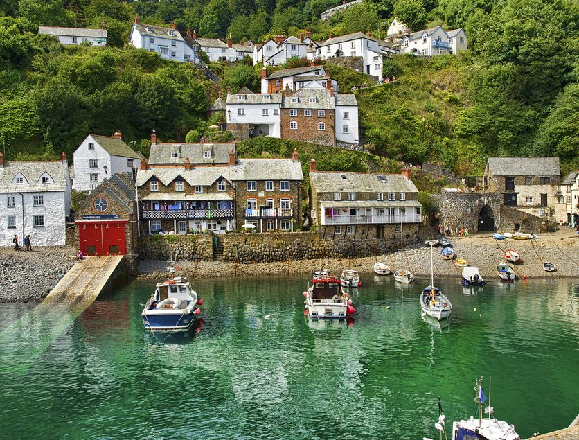 View from Clovelly, a fishing port in North Devon