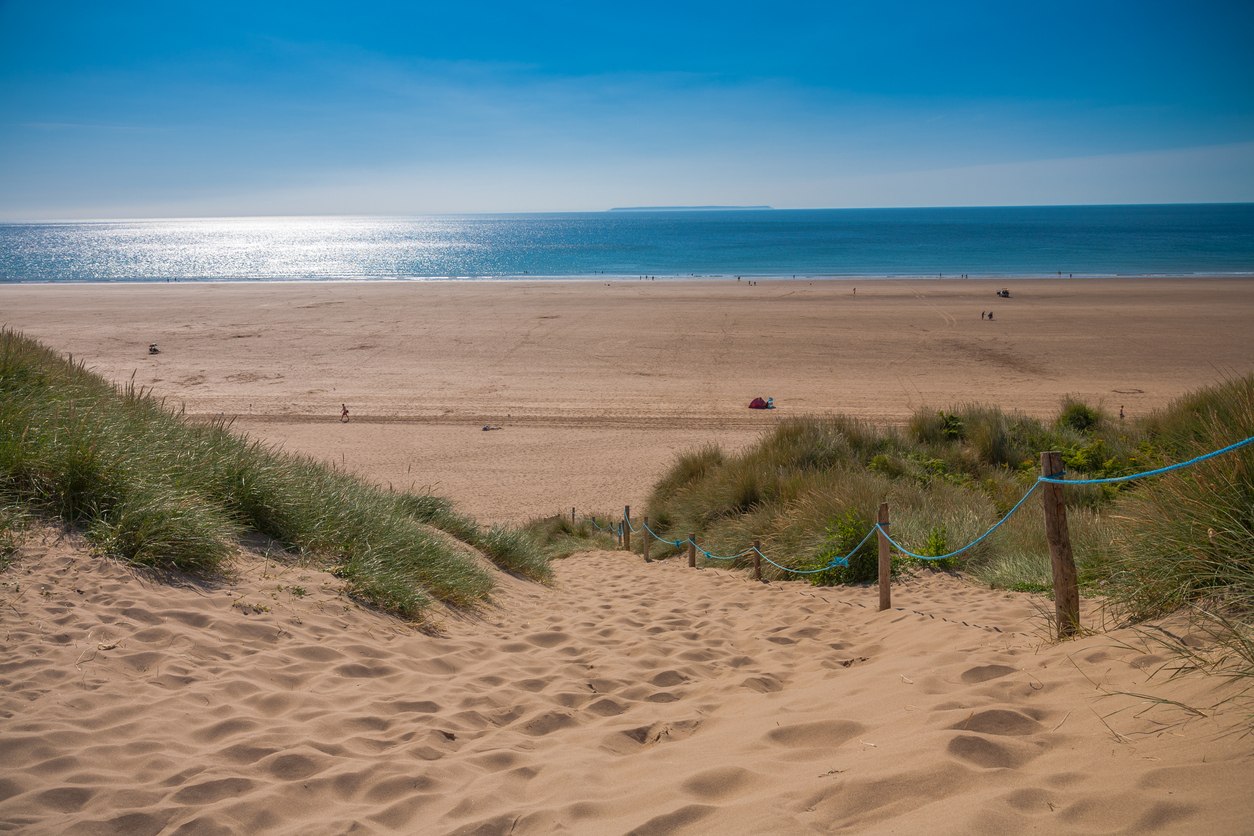 Beautiful Sand Dunes on North Devon Beach